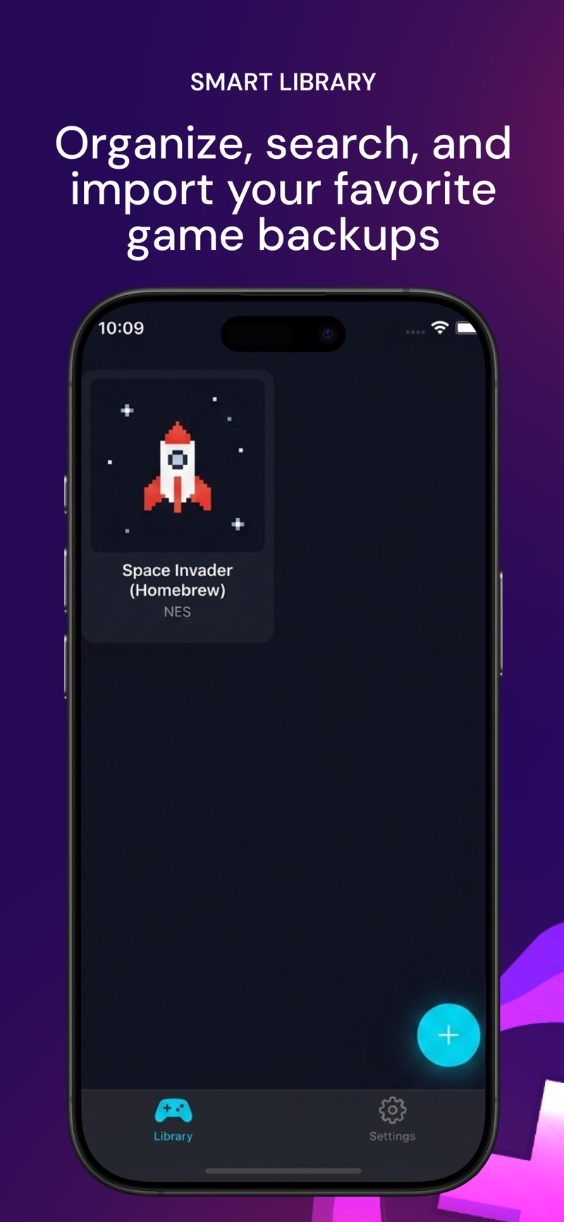 RetroNexus App Store preview showing the game library